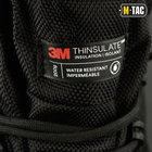 Берцы зимние мужские тактические непромокаемые ботинки M-tac Thinsulate Black размер 43 (28.5 см) высокие с утеплителем - изображение 11