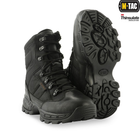 Берцы зимние мужские тактические непромокаемые ботинки M-tac Thinsulate Black размер 40 (26.5 см) высокие с утеплителем - изображение 1