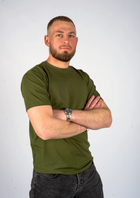 Тактична чоловіча футболка хакі S (44-46) - изображение 4