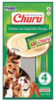 Ласощі для собак Inaba Churu курка з овочами 0.056 кг (8859387701107) - зображення 1