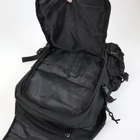 Рюкзак тактичний штурмовий 45 літрів Oxford 1000D Чорний - зображення 9