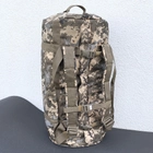Тактична сумка-баул 90 л Піксель Полікордура MELGO - зображення 4
