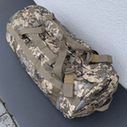 Тактическая сумка-баул 65 л Пиксель Поликордура MELGO - изображение 7