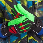 Перчатки горнолыжные теплые детские SP-Sport C-0533 размер: M-L Цвет: Черный-салатовый