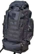Рюкзак тактический баул 75 л (чёрный) - изображение 3