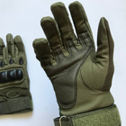 Тактические палые перчатки (олива) (размер M) - изображение 3