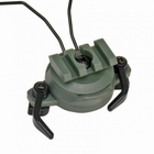 Кріплення адаптер на каску шолом олива HL-ACC-43-T для навушників Peltor/Earmor/Walkers (HL-ACC-43-T) - изображение 3