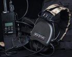 Навушники активні з мікрофоном PROTAC VII Black + кріплення на шолом Чебурашка (15182pr) - зображення 9