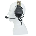 Активні навушники з гарнітурою PROTAC VII Чорні + Кнопка PTT (ZP125) (15182ptt) - зображення 10