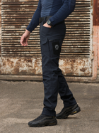 Тактичні утеплені штани BEZET Softshell Байрактар 9510 L Сині (ROZ6400181697) - зображення 4