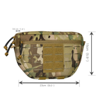 Подсумок сумка-напашник тактический M22 1000D Large мультикам Velcro / Molle Multicam для плитоноски - изображение 3