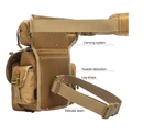 Військова сумка тактична Multicam на пояс Армійська сумка на стегно, ногу мультикам - зображення 6