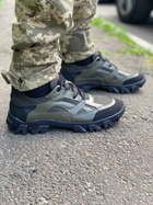 Мужские кожаные кроссовки (8414-3) 46 VZUTIK Хаки (2000002258704) - изображение 1