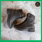 Тактические зимние кожаные берцы с мехом черные до -25, тактическая обувь 43 - изображение 4