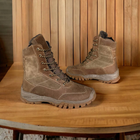 Тактичні зимові шкіряні берці з хутром койот до -25, тактичне взуття 43 - зображення 6