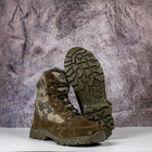 Тактические зимние кожаные берцы с овчинным мехом, тактическая обувь цвет хаки 38 - изображение 3