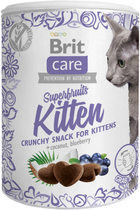 Ласощі для кошенят Brit Care Cat Snack Superfruits Kitten 100 g (8595602521425) - зображення 1
