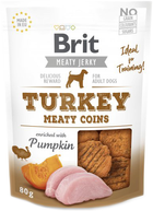 Przysmak dla psów Brit Jerky Turkey Meaty Coins - Indyk 80 g (8595602543816) - obraz 1
