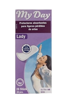 Wkładki urologiczne My Day Incontinence Absorbent Protector Ultra Mini 28 Units (4046871004064)