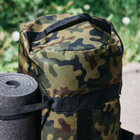 Тактична сумка-баул 100л армійська Оксфорд Камуфляж з кріпленням для каремату та саперної лопати. - зображення 4