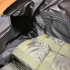 Тактична сумка-баул 90 л Чорна Оксфорд 600 D вологозахисний MELGO - зображення 5