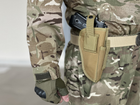 Универсальная кобура для пистолета Tactic кобура на пояс с карманом под магазин Койот (2023-holster-coyote) - изображение 2