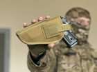 Универсальная кобура для пистолета Tactic кобура на пояс с карманом под магазин Койот (2023-holster-coyote) - изображение 5