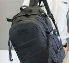 Тактический штурмовой рюкзак Tactic Raid рюкзак военный 40 литров Черный (601-black) - изображение 7