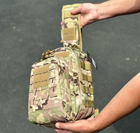 Тактичний однолямковий міський рюкзак SILVER барсетка сумка слінг із системою molle на 9 л Мультикам (silver-003-multicam) - зображення 3