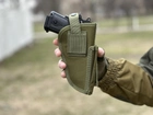 Универсальная кобура для пистолета Tactic кобура на пояс с карманом под магазин Олива (2023-holster-olive) - изображение 5