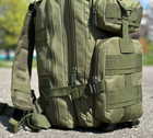 Тактичний рюкзак штурмовий Tactic військовий рюкзак на 25 літрів Олива (ta25-olive) - зображення 5
