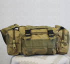 Тактична сумка підсумок на пояс Tactic нагрудна сумка через плече 5 л Койот (104-coyote) - зображення 3