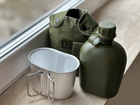 Военная фляга с котелком в чехле Tactic набор фляга 1 литр и котелок 650 мл Олива (flask-olive) - изображение 3