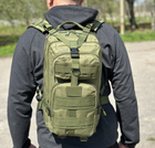 Тактичний рюкзак штурмовий Tactic військовий рюкзак на 25 літрів Олива (ta25-olive) - зображення 7