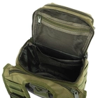 Рюкзак тактический патрульный однолямочный Military Rangers ZK-9112 размер 30x23x13см 9л Цвет: Оливковый - изображение 9