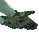 Сенсорні рукавички тактичні військові-армійські Military Rangers повнопалі із захистом кістяшок, бойові, із закритими пальцями XXL Оливковий BC-9876 - зображення 3