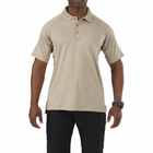 Футболка поло 5.11 Performance Polo - Short Sleeve Synthetic Knit 5.11 Tactical Silver L Tan (Тан) Тактична - зображення 1