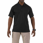 Футболка поло 5.11 Performance Polo - Short Sleeve Synthetic Knit 5.11 Tactical Black 3XL (Черный) Тактическая - изображение 1