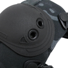 Штурмові Тактичні Налокотники для ЗСУ Kiborg Камуфляж Чорний Мультикам - зображення 7