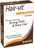 Witaminy na włosy Health Aid Hair Vit 30 tabletek (5019781000234) - obraz 1