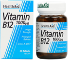 Witaminy Health Aid Witamina B12 1000 Mg 50 tabletek (5019781010608) - obraz 1