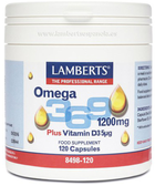 Вітаміни Lamberts Omega 3,6,9 1200 мг Mas Vitamina D3 120 капсул (5055148409135) - зображення 1