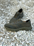 Літні шкіряні з сіткою тактичні кросівки Побратим -12 з Гербом, Олива, розмір 38 - зображення 4