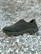 Літні шкіряні тактичні кросівки Побратим -12 з Гербом, Олива, розмір 42 - зображення 7