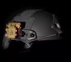 Фонарь на шлем каску для полевых условий туризма Night Evolution Gen белый и красный свет с ик светом в комплекте три монтажных адаптера Койот (Kali) - изображение 9