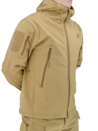 Тактическая куртка Eagle Soft Shell JA-01 с флисом Песочный (Койот) 2XL - изображение 3