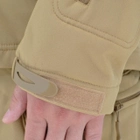Тактическая куртка Eagle Soft Shell JA-01 с флисом Песочный (Койот) 2XL - изображение 10
