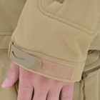 Тактическая куртка Eagle Soft Shell JA-01 с флисом Песочный (Койот) 5XL - изображение 10