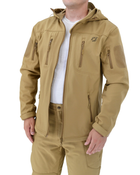 Тактична куртка Eagle Soft Shell JA-01-0 з флісом Пісок (Койот) 3XL - зображення 5