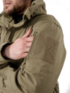 Тактическая демисезонная куртка Eagle Soft Shell JA-23 на флисе Green Olive M - изображение 9